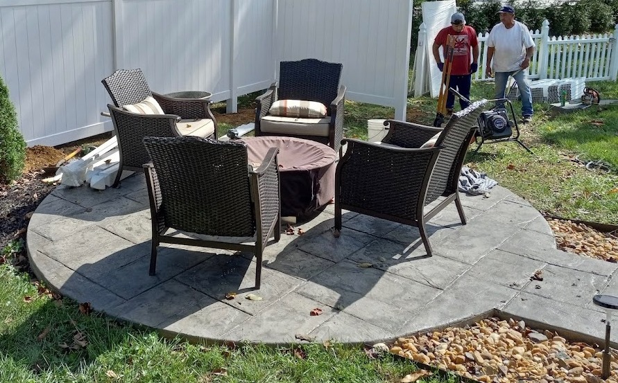 Stamped Concrete Patio Finksburg Maryland